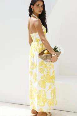 Vacation Dresses|Brunch Dresses>Hello Molly Eternal Spring Maxi Dress Yellow