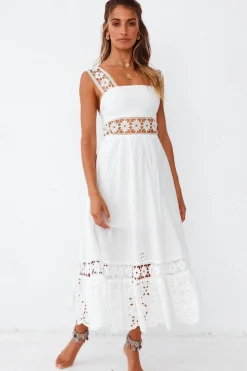 Spring Break Dresses|Bump Friendly>Hello Molly Eugenia Maxi Dress White