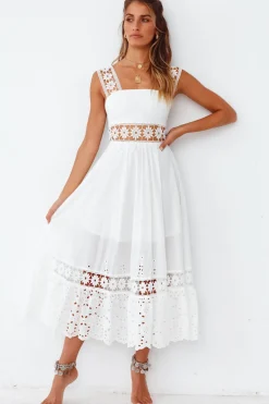 Spring Break Dresses|Bump Friendly>Hello Molly Eugenia Maxi Dress White