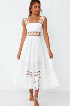 Spring Break Dresses|Bump Friendly>Hello Molly Eugenia Maxi Dress White