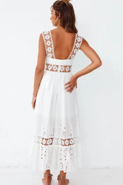 Spring Break Dresses|Bump Friendly>Hello Molly Eugenia Maxi Dress White