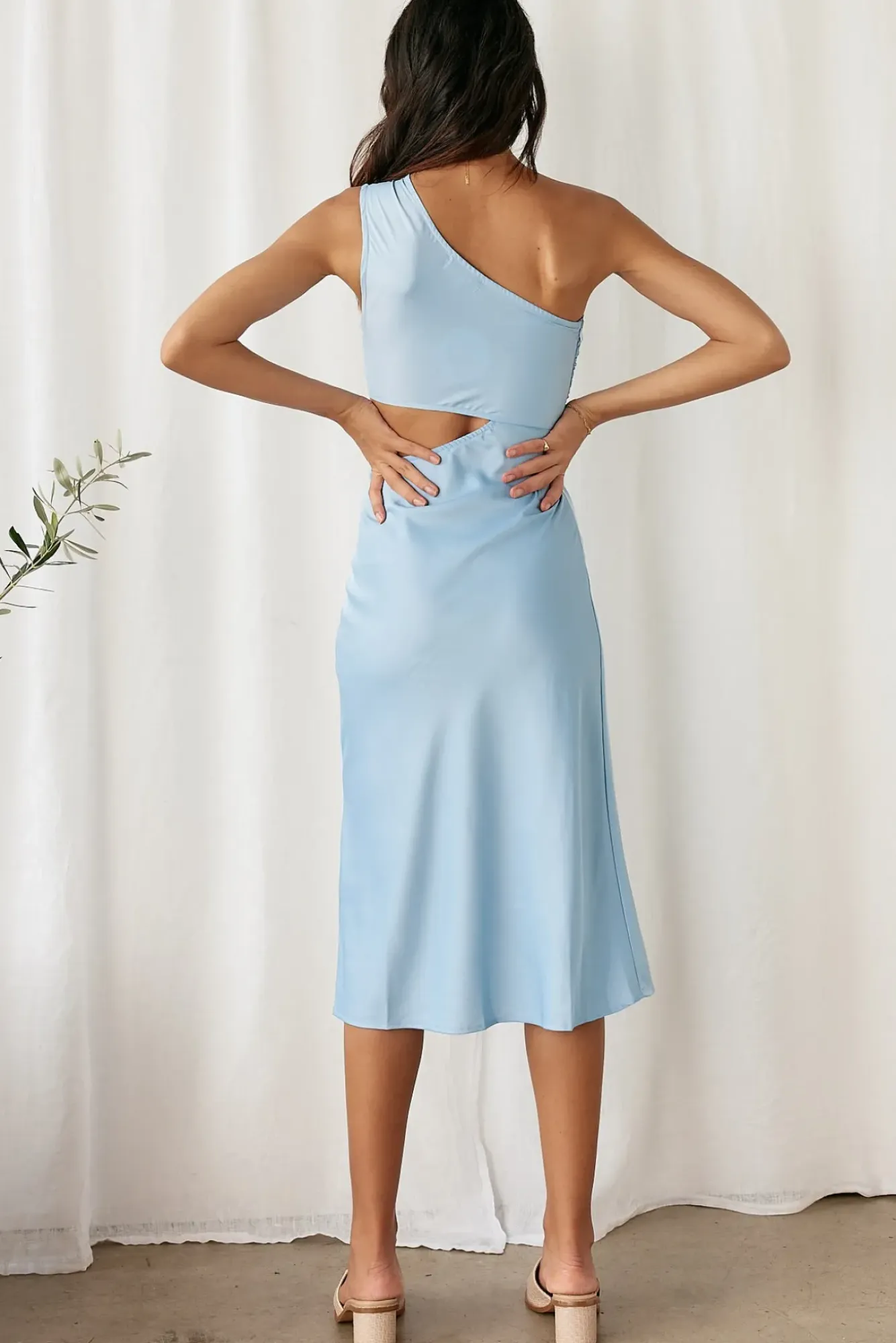 Formal Dresses|Spring Break Dresses>Hello Molly Evening Calling Midi Dress Blue