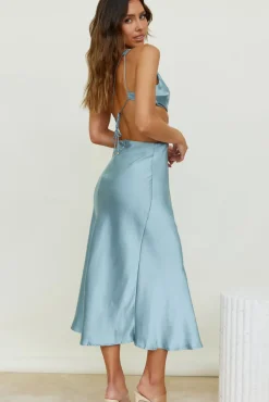 Wedding Guest Dresses|Formal Dresses>Hello Molly Evening Stars Midi Dress Light Blue