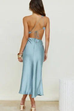 Wedding Guest Dresses|Formal Dresses>Hello Molly Evening Stars Midi Dress Light Blue