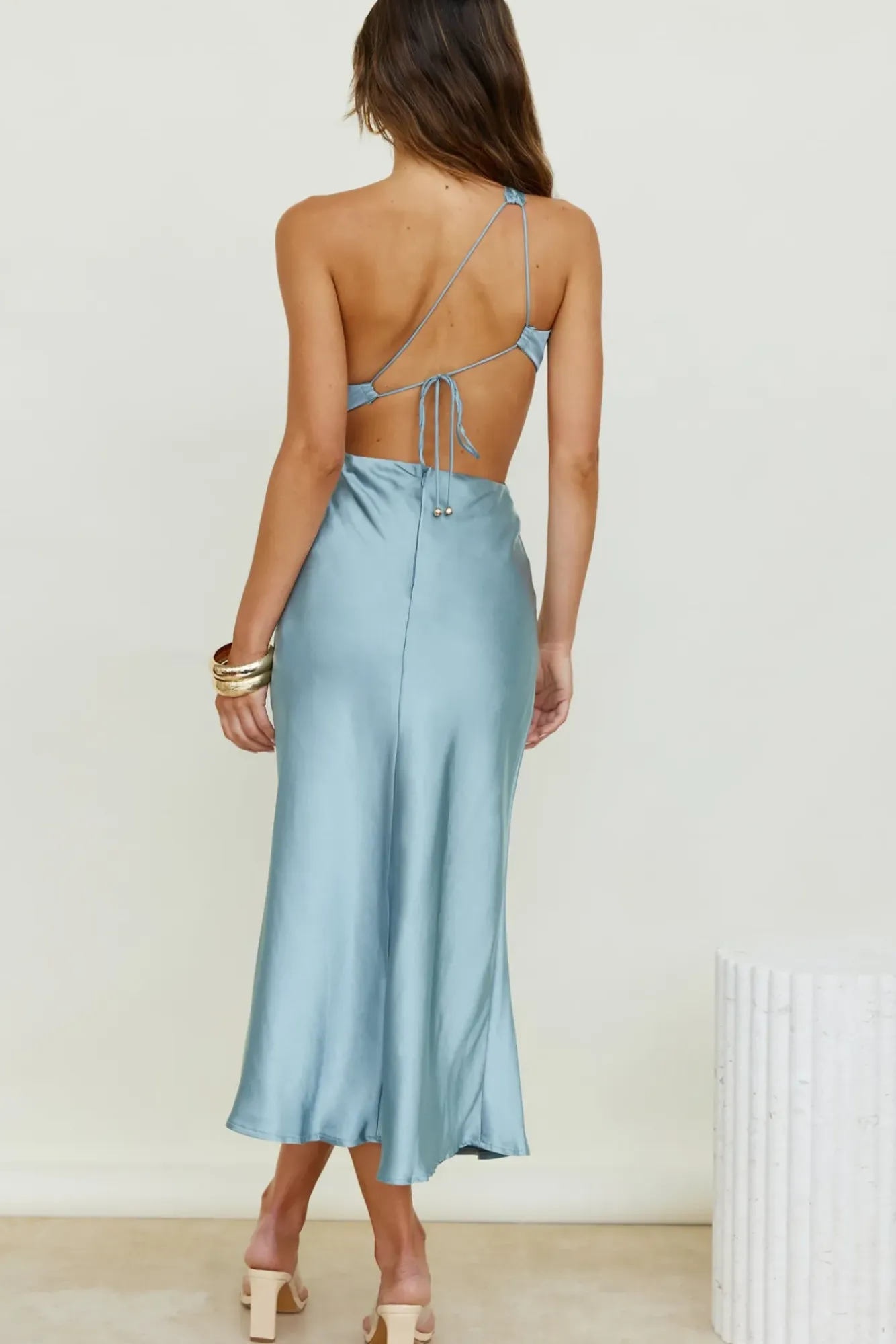 Wedding Guest Dresses|Formal Dresses>Hello Molly Evening Stars Midi Dress Light Blue