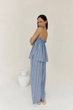 Two-Piece Pants Set>Hello Molly Everly Set Blue