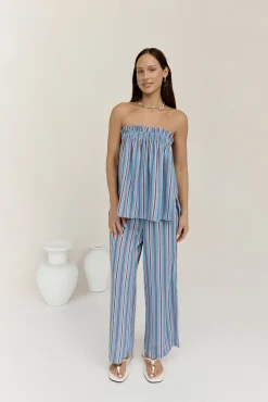 Two-Piece Pants Set>Hello Molly Everly Set Blue