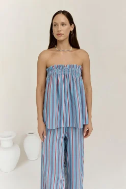 Two-Piece Pants Set>Hello Molly Everly Set Blue