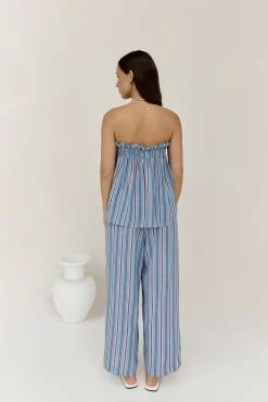 Two-Piece Pants Set>Hello Molly Everly Set Blue