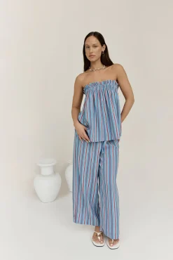 Two-Piece Pants Set>Hello Molly Everly Set Blue