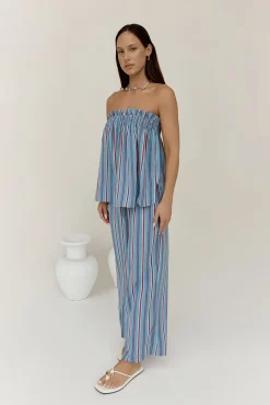 Two-Piece Pants Set>Hello Molly Everly Set Blue
