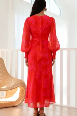 Wedding Guest Dresses|Brunch Dresses>Hello Molly Exactly Right Maxi Dress Red