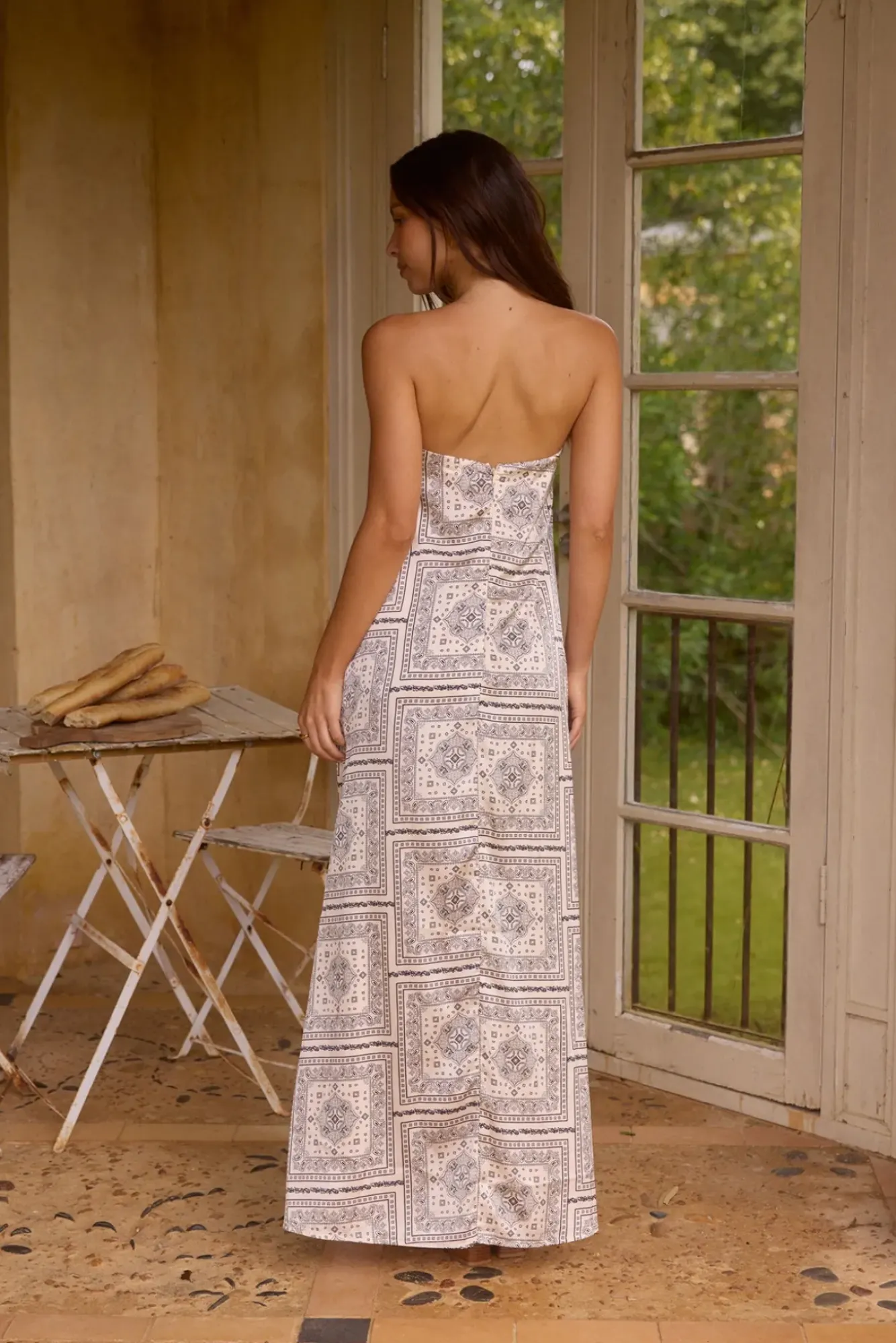 Wedding Guest Dresses|Vacation Dresses>Hello Molly Exotic Nights Strapless Satin Maxi Dress Beige