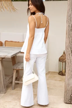 Pants|Two-Piece Pants Set>Hello Molly Exotic Wonders Pant White