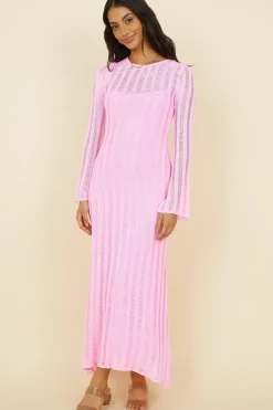 Vacation Dresses|Spring Break Dresses>Hello Molly Exploration Maxi Dress Pink