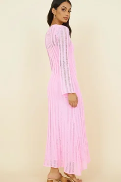 Vacation Dresses|Spring Break Dresses>Hello Molly Exploration Maxi Dress Pink