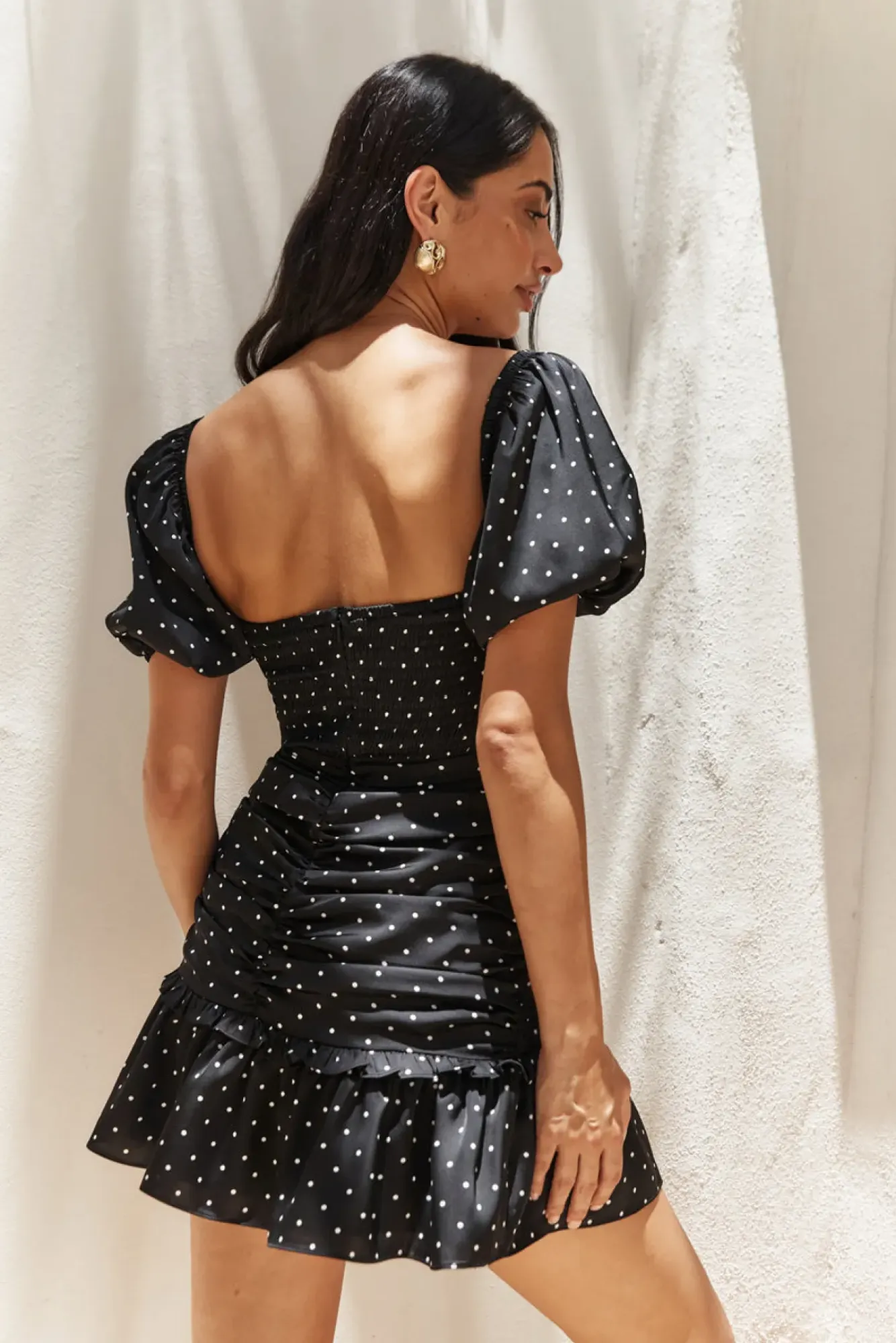 Vacation Dresses|Brunch Dresses>Hello Molly Expression Of Love Mini Dress Black