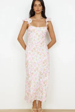 Date Night Dresses|Casual Dresses>Hello Molly Fall Into Place Maxi Dress Pink