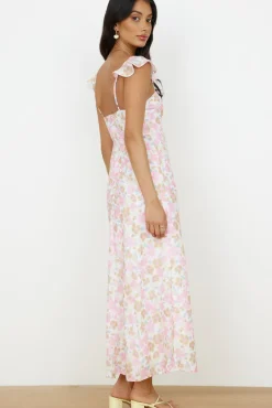 Date Night Dresses|Casual Dresses>Hello Molly Fall Into Place Maxi Dress Pink