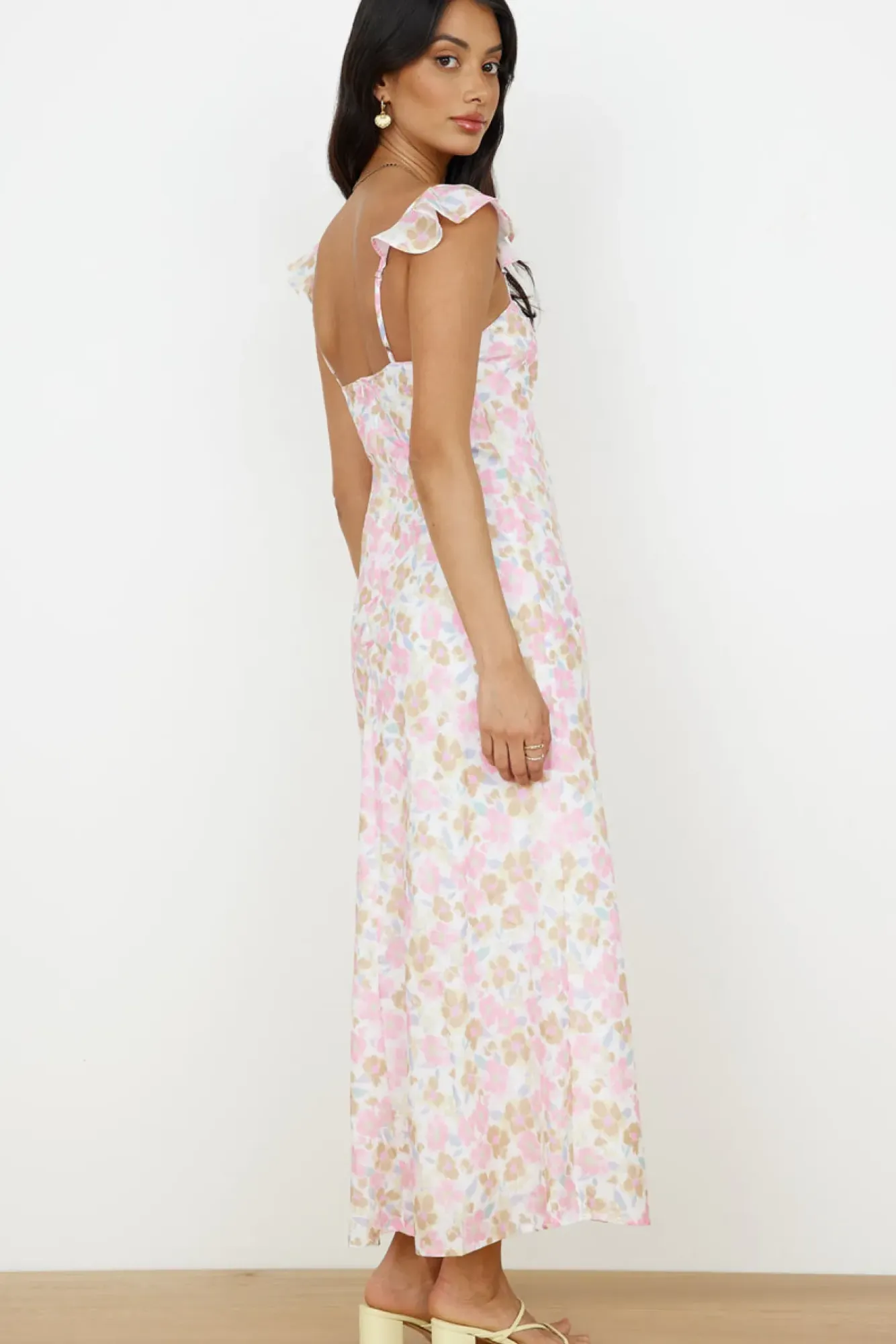Date Night Dresses|Casual Dresses>Hello Molly Fall Into Place Maxi Dress Pink