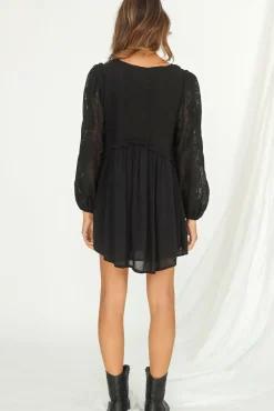 Spring Break Dresses|Bump Friendly>Hello Molly Fancy Evening Dress Black