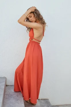 Spring Break Dresses|Bump Friendly>Hello Molly Feeling Spicy Maxi Dress Red