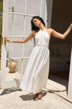Vacation Dresses|Spring Break Dresses>Hello Molly Feeling Spicy Maxi Dress White