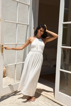 Vacation Dresses|Spring Break Dresses>Hello Molly Feeling Spicy Maxi Dress White