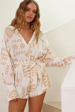 Rompers>Hello Molly Feeling Sweet Romper White
