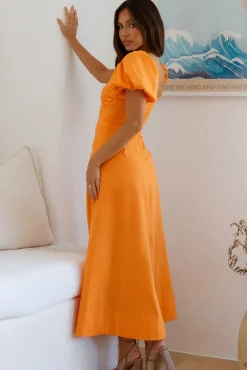 Wedding Guest Dresses|Brunch Dresses>Hello Molly Feeling Tanned Maxi Dress Orange