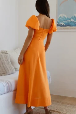 Wedding Guest Dresses|Brunch Dresses>Hello Molly Feeling Tanned Maxi Dress Orange