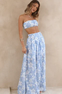 Cropped>Hello Molly Finale Of Summer Crop Top Blue