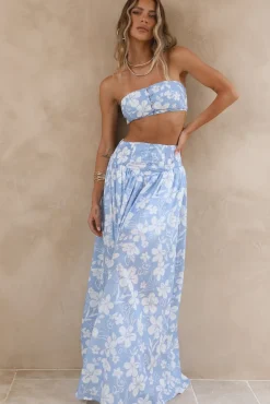 Cropped>Hello Molly Finale Of Summer Crop Top Blue
