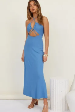 Bridesmaid Dresses|Spring Break Dresses>Hello Molly Finer Moments Maxi Dress Blue