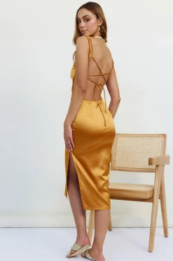 Wedding Guest Dresses|Formal Dresses>Hello Molly Fiorella Maxi Dress Gold