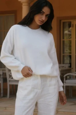 Jumpers|Long Sleeve>Hello Molly Fior Nights Jumper in White