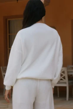 Jumpers|Long Sleeve>Hello Molly Fior Nights Jumper in White