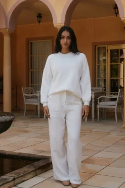 Jumpers|Long Sleeve>Hello Molly Fior Nights Jumper in White