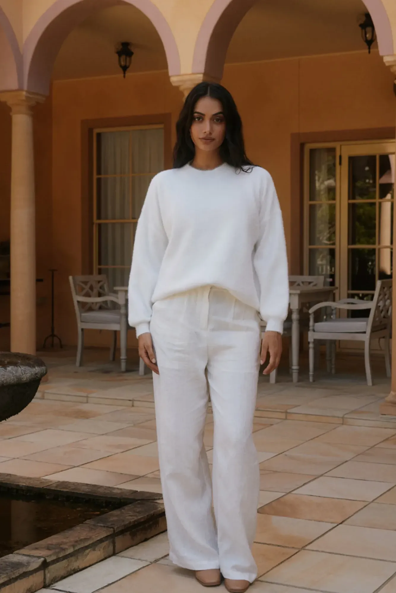 Jumpers|Long Sleeve>Hello Molly Fior Nights Jumper in White
