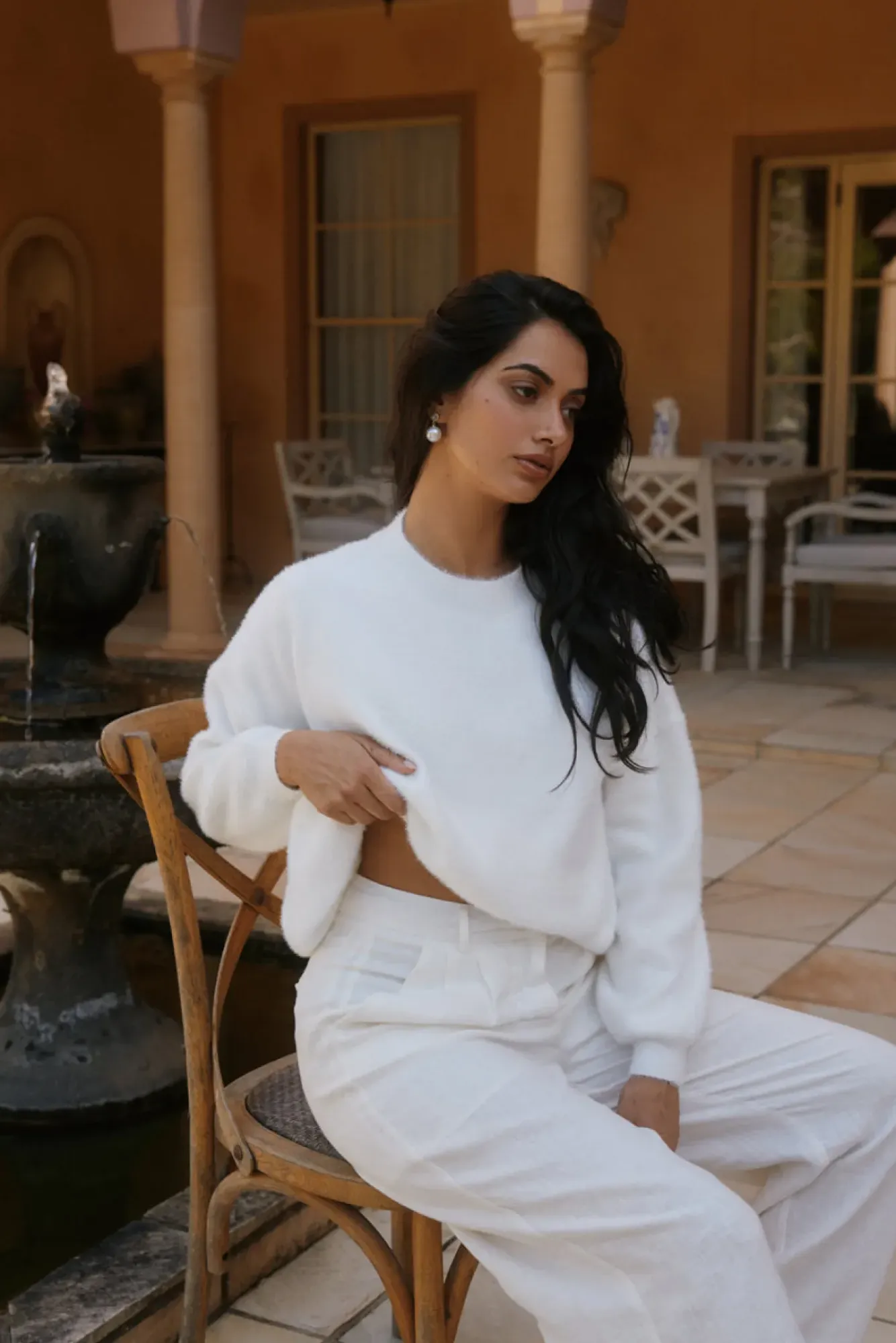 Jumpers|Long Sleeve>Hello Molly Fior Nights Jumper in White