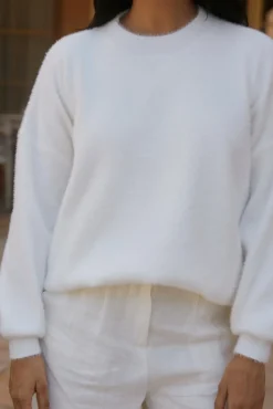 Jumpers|Long Sleeve>Hello Molly Fior Nights Jumper in White