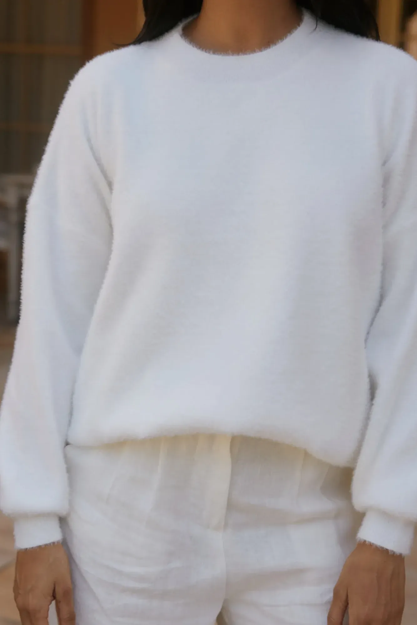 Jumpers|Long Sleeve>Hello Molly Fior Nights Jumper in White
