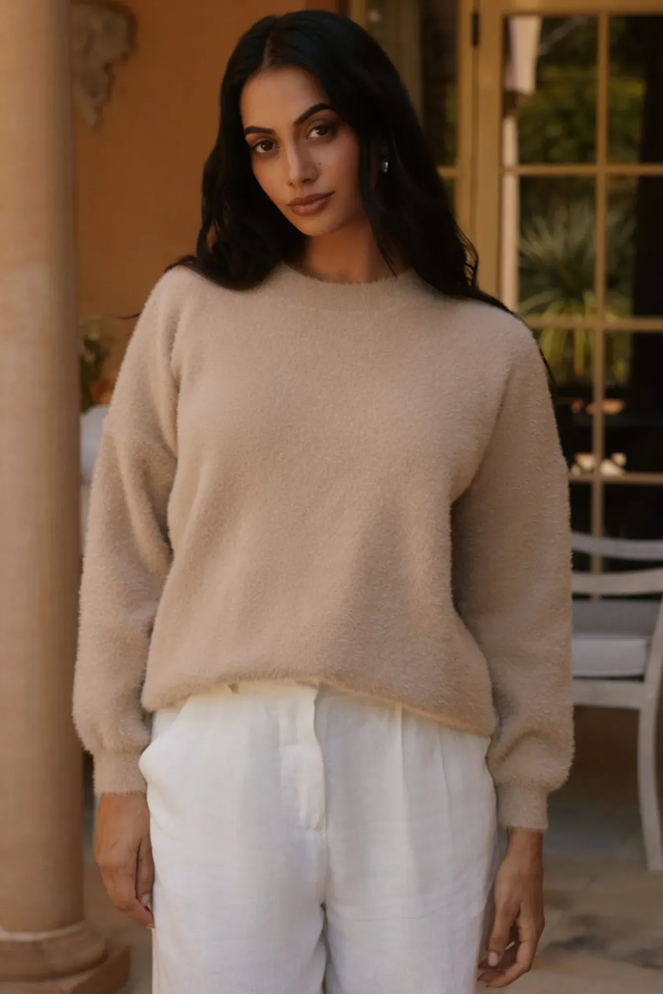 Jumpers|Long Sleeve>Hello Molly Fior Nights Jumper Mocha