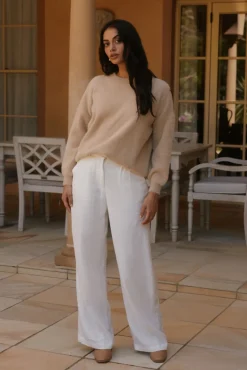 Jumpers|Long Sleeve>Hello Molly Fior Nights Jumper Mocha