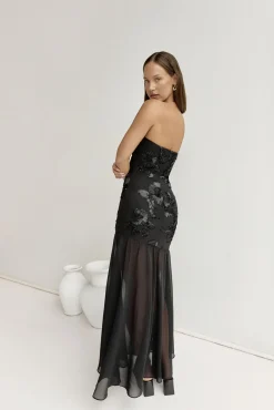 Wedding Guest Dresses|Bridesmaid Dresses>Hello Molly First Class Feelings Strapless Maxi Dress Black