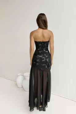 Wedding Guest Dresses|Bridesmaid Dresses>Hello Molly First Class Feelings Strapless Maxi Dress Black