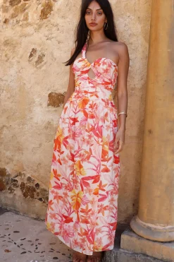 Cocktail Dresses|Spring Break Dresses>Hello Molly Flashing Lights Maxi Dress Pink