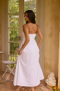 Wedding Guest Dresses|Vacation Dresses>Hello Molly Fleeting Moments Maxi Dress White