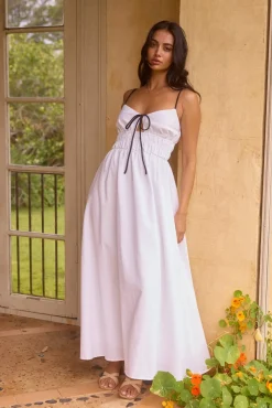 Wedding Guest Dresses|Vacation Dresses>Hello Molly Fleeting Moments Maxi Dress White