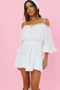 Rompers>Hello Molly Floating Above Romper White